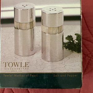 Towle Mother of Pearl Salt & Pepper Set